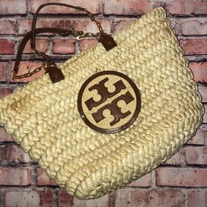 Rare Tory Burch Basket Tote